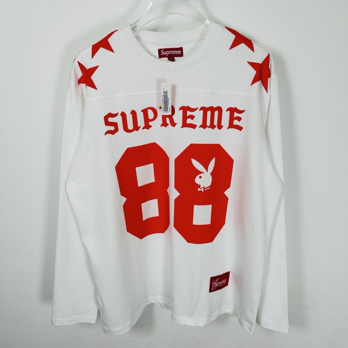 SUPREME X Playboy SS26 Football Top Tee FZTX5759