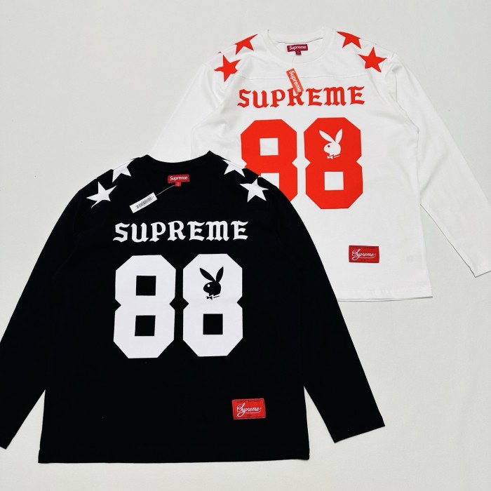 SUPREME X Playboy SS26 Football Top Tee FZTX5759