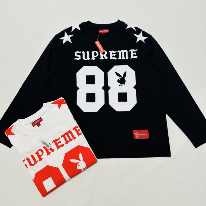 SUPREME X Playboy SS26 Football Top Tee FZTX5759