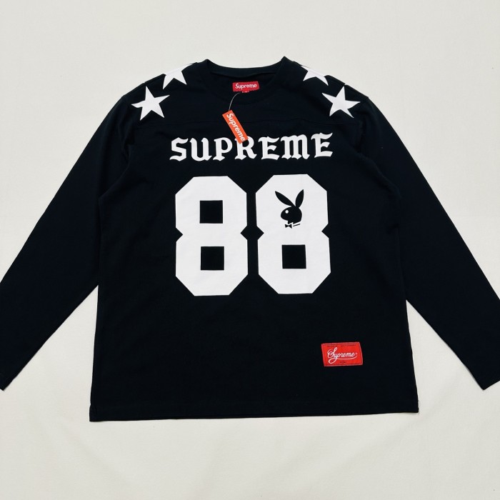SUPREME X Playboy SS26 Football Top Tee FZTX5759