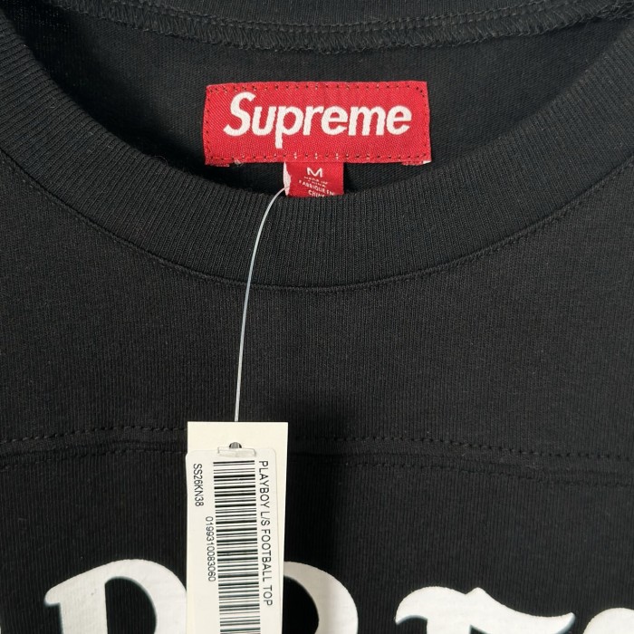 SUPREME X Playboy SS26 Football Top Tee FZTX5759