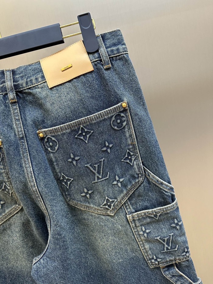 LV MONOGRAM Denim Carpenter Pants Jeans FZKZ1794