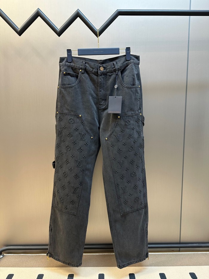 LV MONOGRAM Denim Carpenter Pants Jeans FZKZ1794