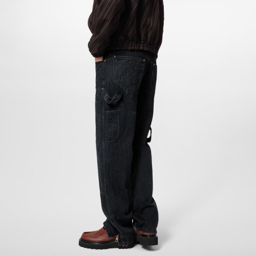 LV MONOGRAM Denim Carpenter Pants Jeans FZKZ1794