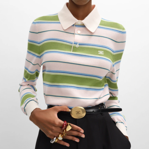 Celine Knit Polo Tee FZMY821