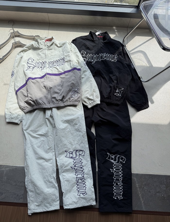 SUPREME SS25 WEEK12 Old English Track JACKET FZJK1916