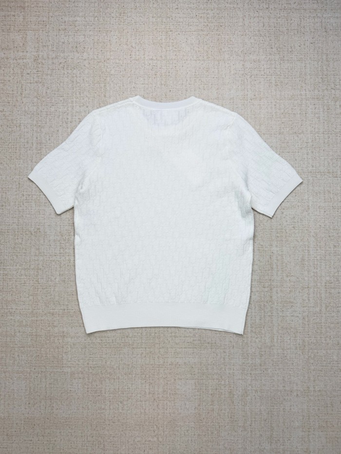 Dior Oblique Knit T-Shirts tee FZTX5850
