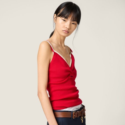 miumiu Knit Vest camisole Tee FZTX5862