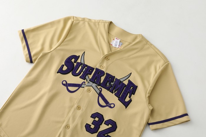 SUPREME 25FW SWORDS BASEBALL JERSEY FZTX5893