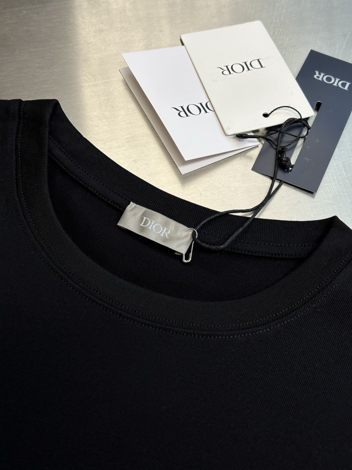 Dior CD embroidery tee FZTX5888