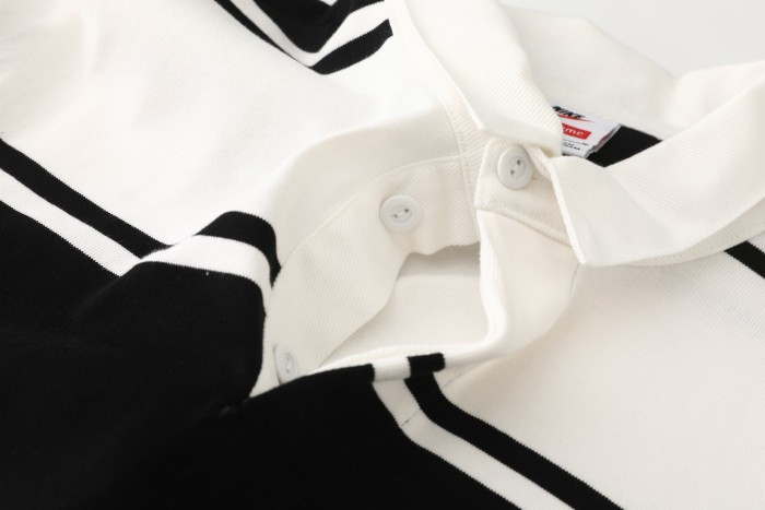 Supreme X Nike SS25 Stripe Rugby Logo Polo Tee FZTX5894