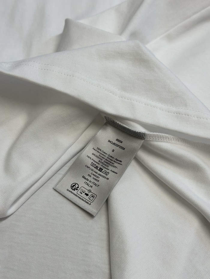 Dior CD embroidery tee FZTX5888