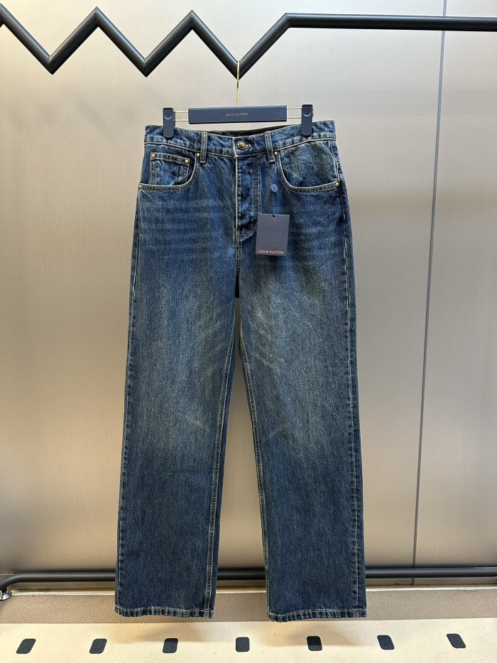 LV Mini Monogram Denim Carpenter Pants Jeans FZKZ1806