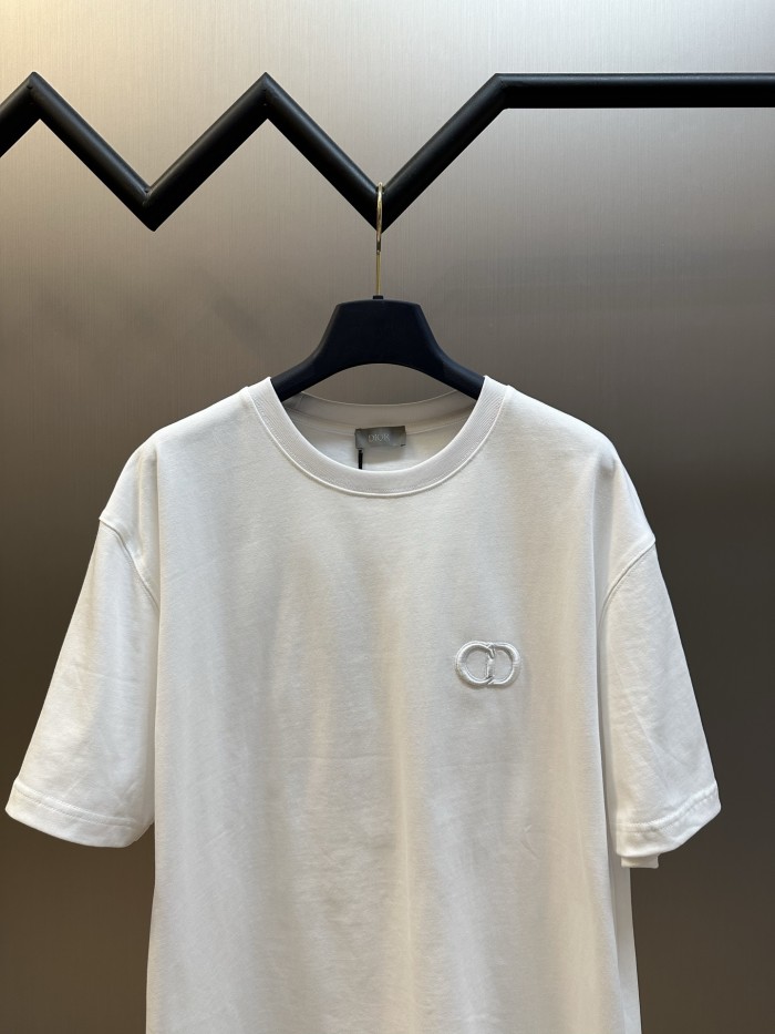 Dior CD embroidery tee FZTX5888