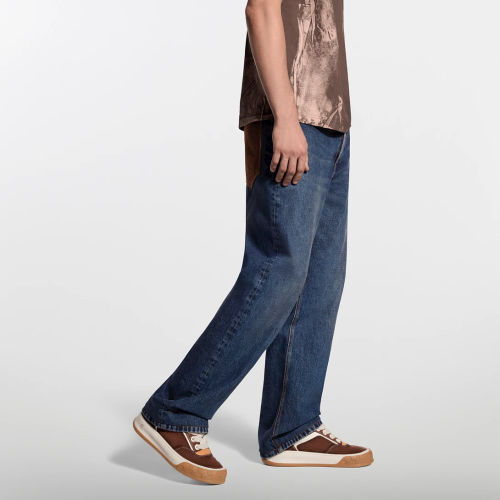 LV Mini Monogram Denim Carpenter Pants Jeans FZKZ1806