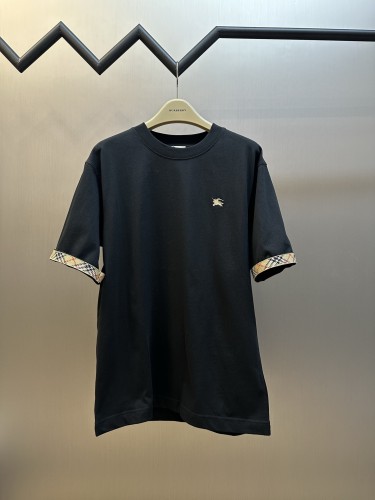 Burberry Check Trim Cotton T-shirt FZTX5879