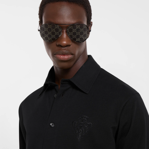 Gucci devoré Polo LS tee FZTX5904
