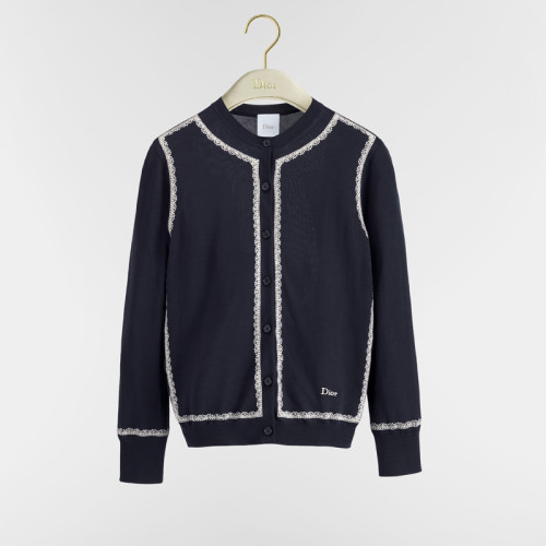 DIOR silk-chiffon Cardigan Sweater FZMY823
