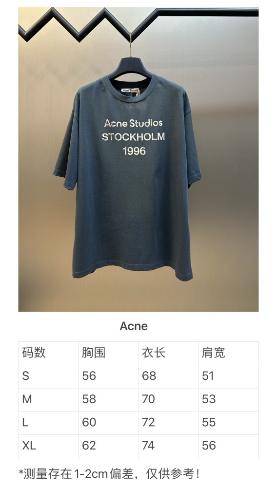 Acne studios Sprayed logo t-shirt tee FZTX5896