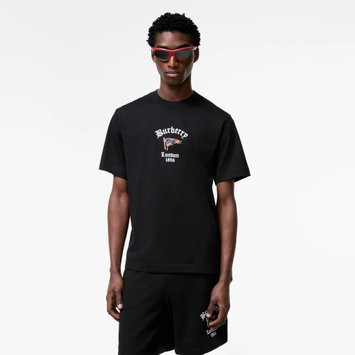 Burberry Check Flag Cotton T-shirt FZTX5906