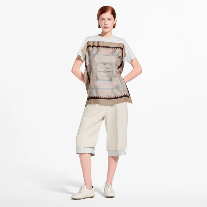 LV trunk scarf front t-shirt tee FZTX5911