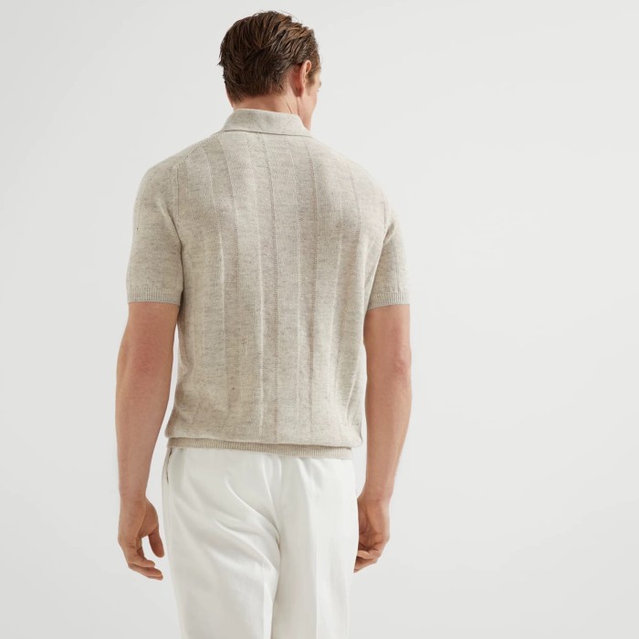 Brunello Cucinelli Knit Polo tee FZTX5909