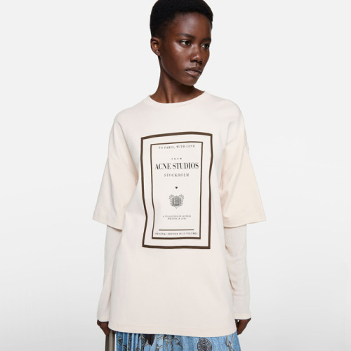 Acne Studios LAYERED GRAPHIC T-shirt FZTX5922
