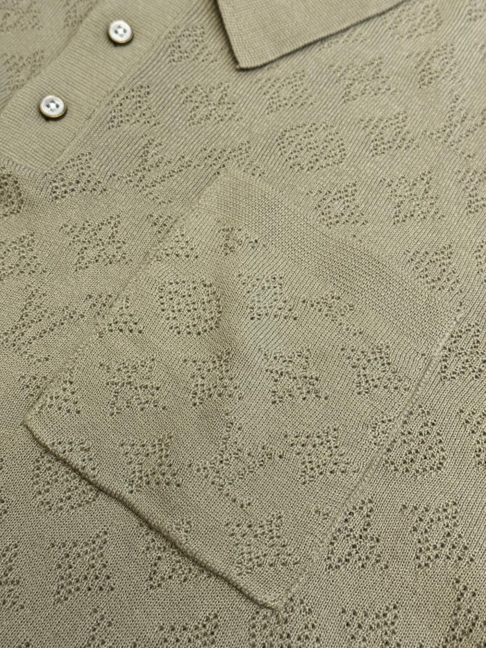 LV Monogram Knit Polo tee FZTX5921