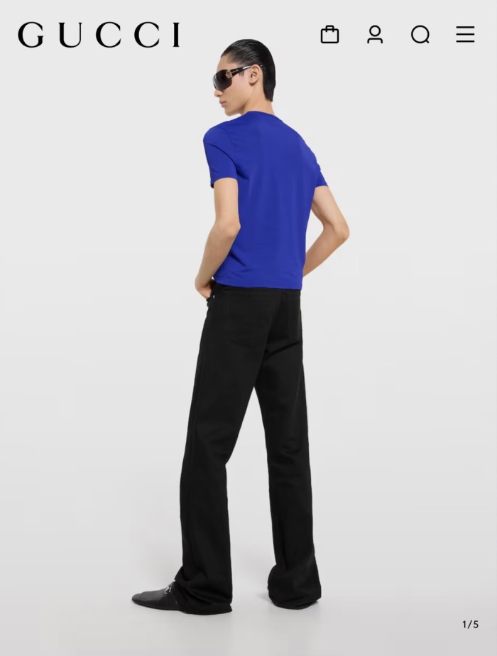 Gucci devoré knit tee FZTX5951