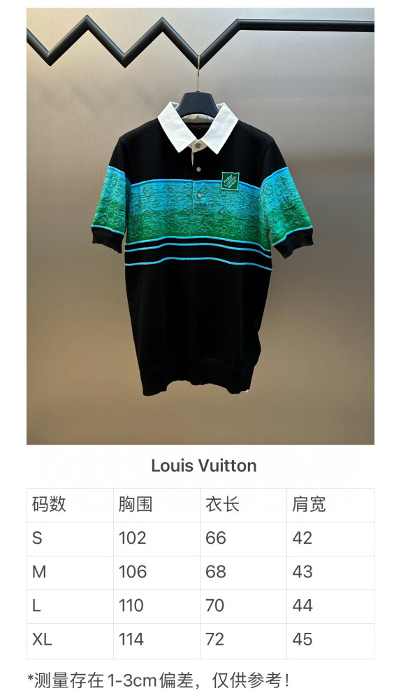 LV Marque L.Vuitton Déposée Knitted polo tee FZTX4902