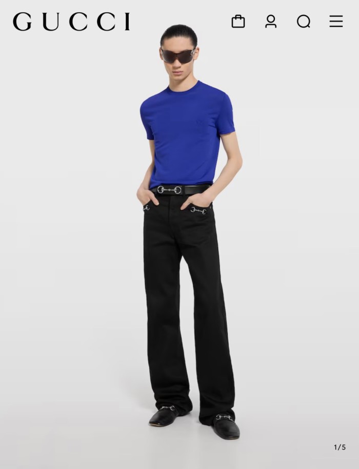 Gucci devoré knit tee FZTX5951