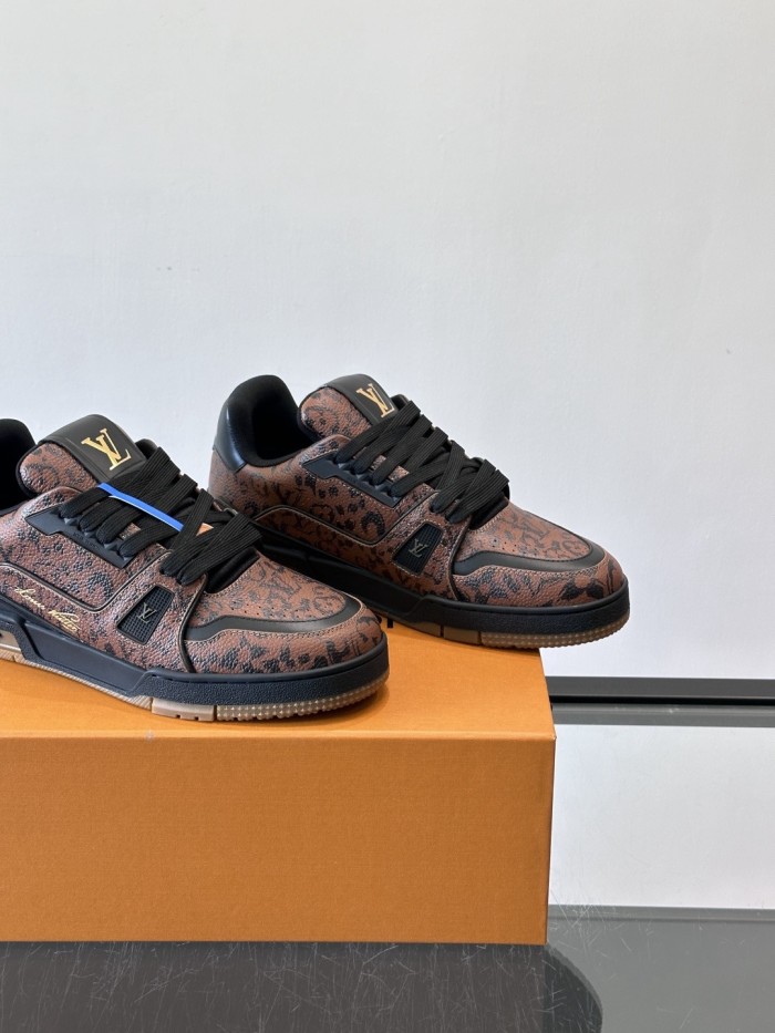 LV Monogram Leopard TRAINER Shoes sneaker FZXZ299