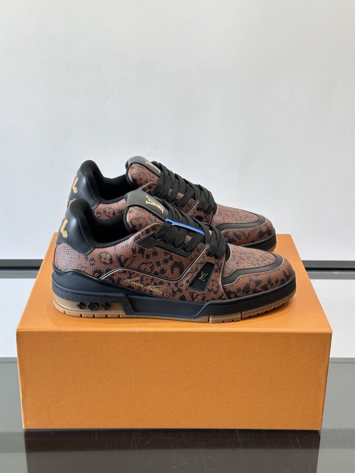 LV Monogram Leopard TRAINER Shoes sneaker FZXZ299