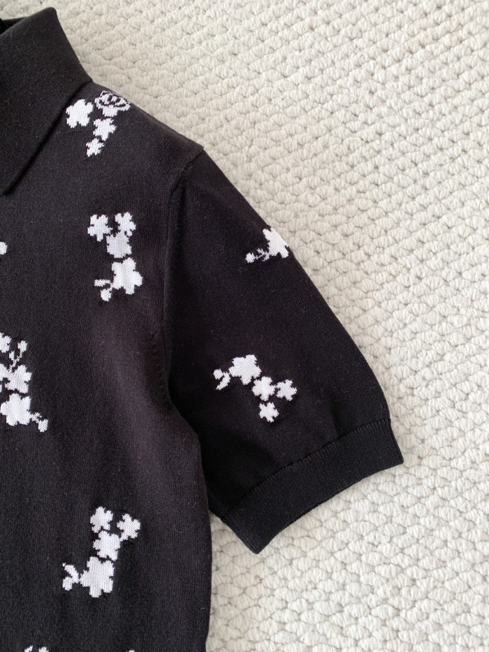 Chanel Knitted Polo Tee FZTX5593