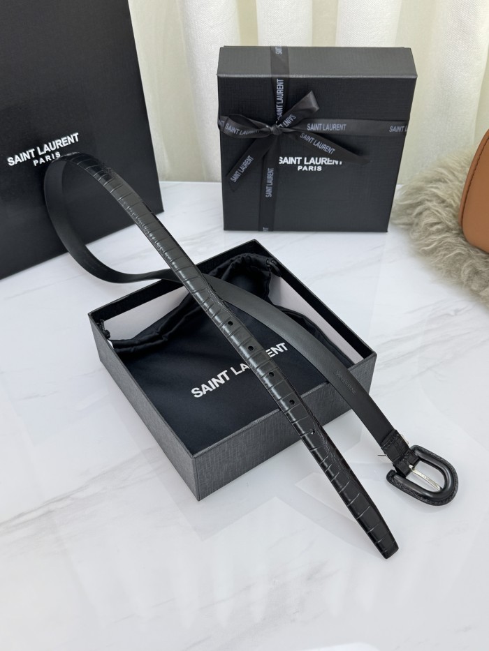 YSL SAINT LAURENT 2cm Belt FZYD238