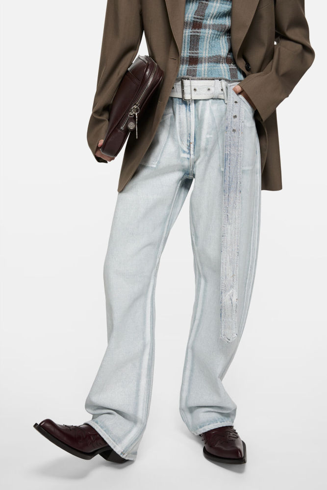 Acne studios Denim trousers with belt JEANS FZKZ1837