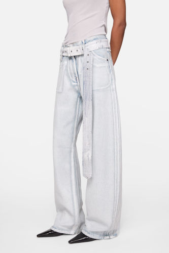 Acne studios Denim trousers with belt JEANS FZKZ1837