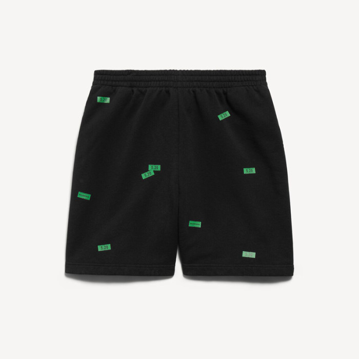 BALENCIAGA 520 STICKERS Shorts FZKZ1836