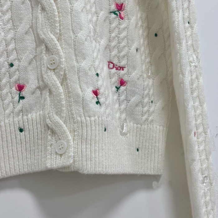 DIOR Doves & Roses Dioramour Cardigan FZMY832