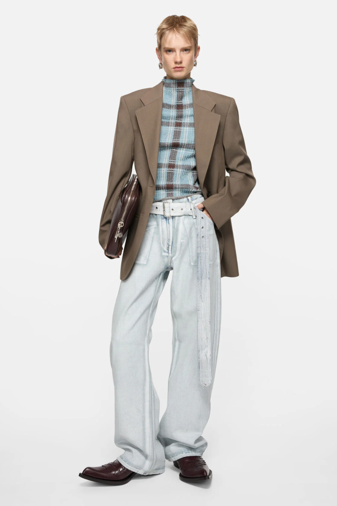 Acne studios Denim trousers with belt JEANS FZKZ1837