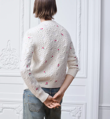 DIOR Doves & Roses Dioramour Cardigan FZMY832