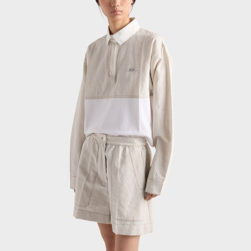 Prada Chambray suit Polo shorts FZTZ098
