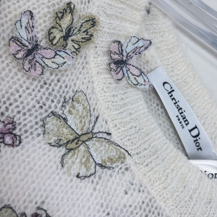 DIOR Embroidery Sweater Cardigan Knit tee vest FZTZ100
