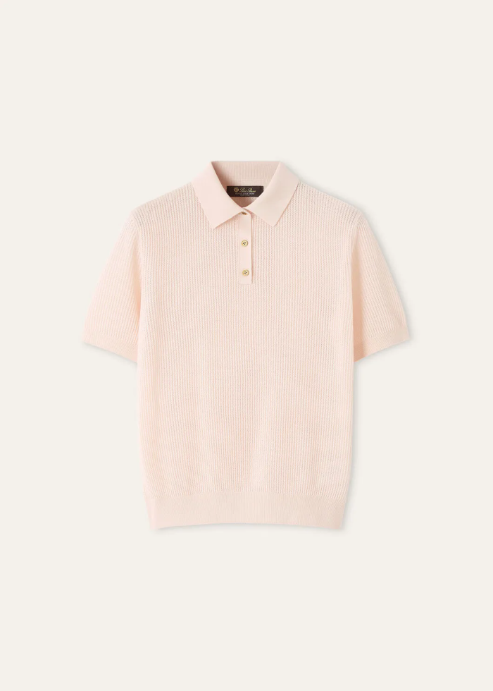 Loro Piana Royal Lightness™ Knitted polo Tee FZTX5996