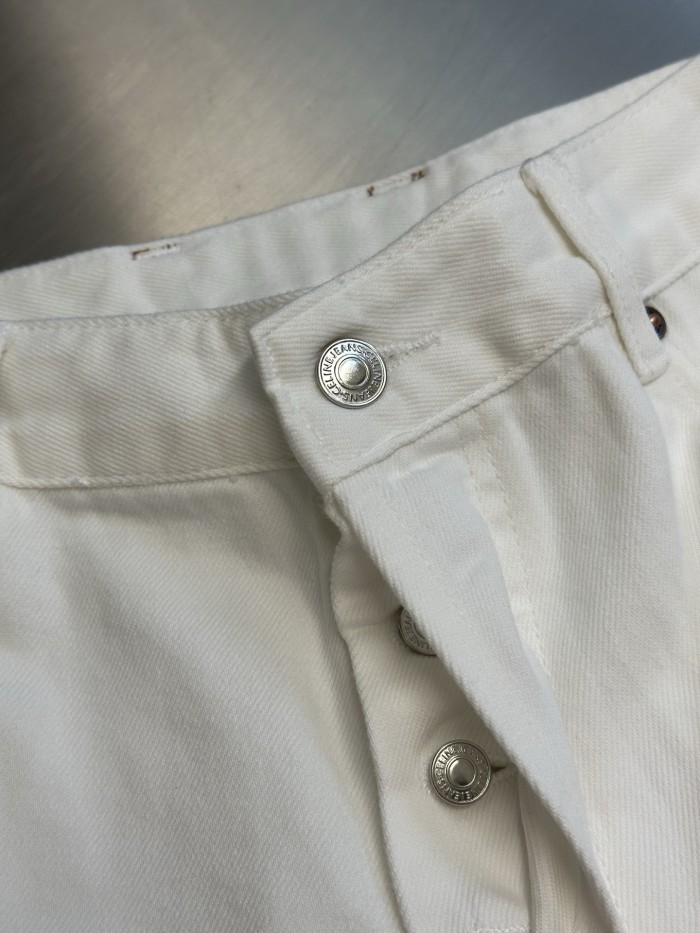 Celine BOYFRIEND 001 White Jeans FZKZ1844