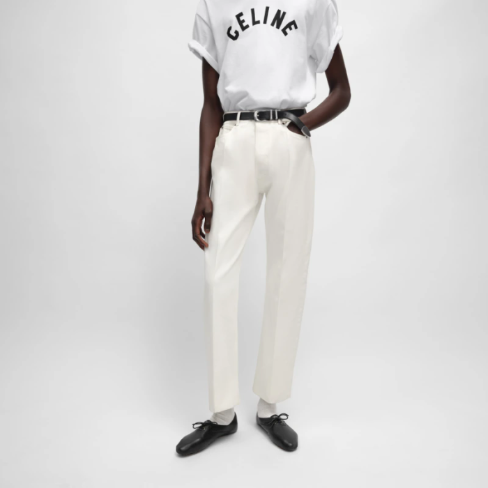 Celine BOYFRIEND 001 White Jeans FZKZ1844
