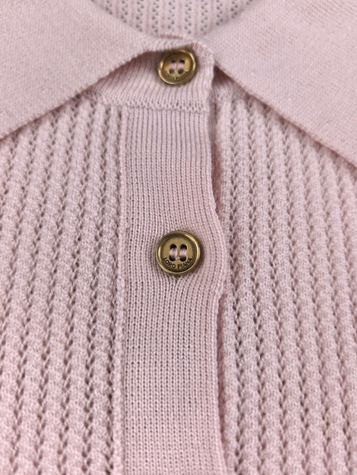 Loro Piana Royal Lightness™ Knitted polo Tee FZTX5996