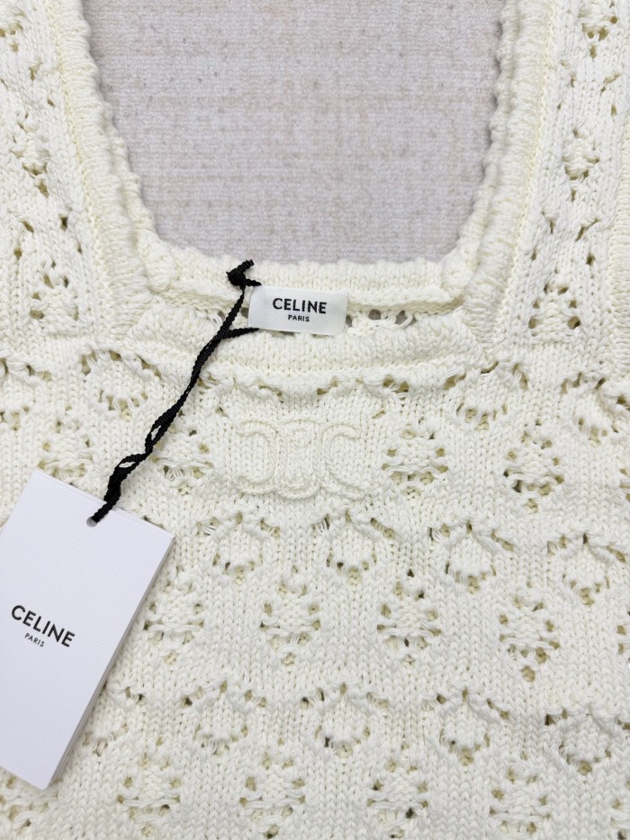 Celine TRIOMPHE Knit Vest Tee FZTX6045