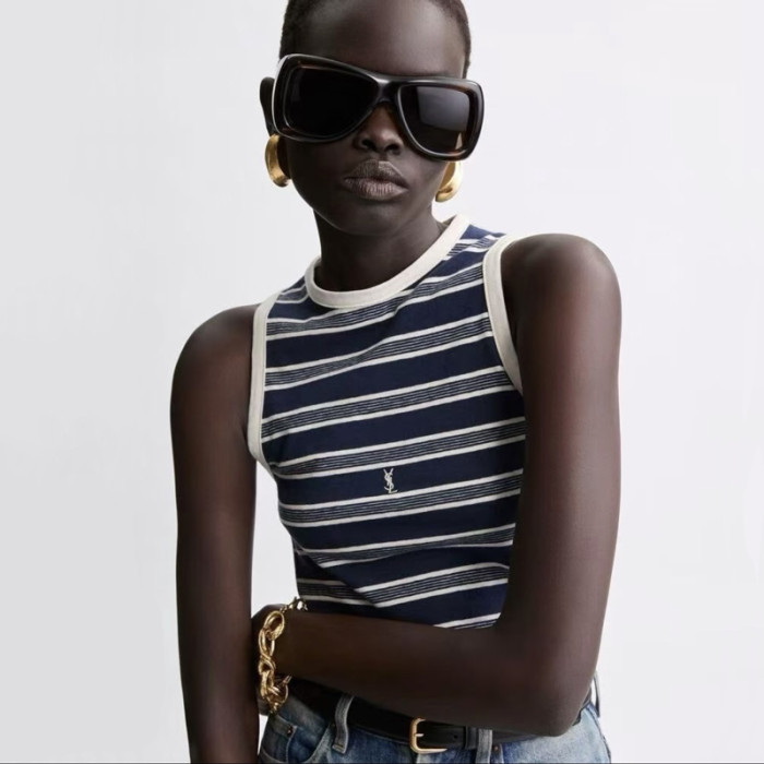 YSL SLP SAINT LAURENT Knit Vest camisole Tee FZTX5863