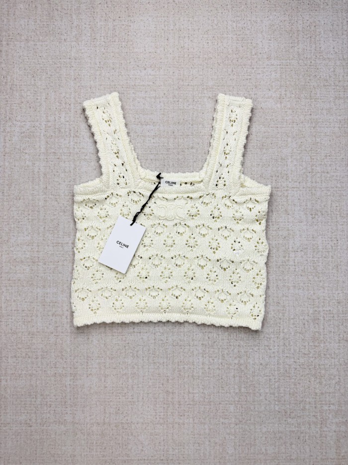 Celine TRIOMPHE Knit Vest Tee FZTX6045
